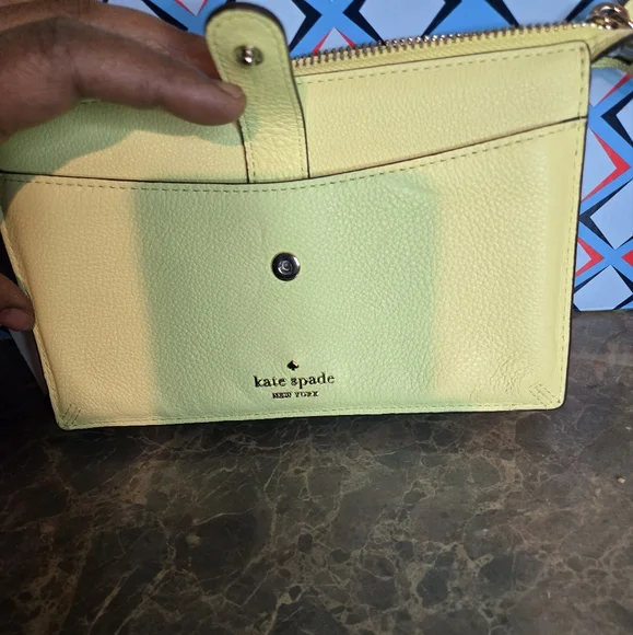 Kate Spade Jackson Small Tab Crossbody Limelight - Picture 9 of 10